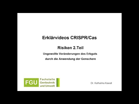 CRISPR/Cas-Erklärvideo 4: Risiken (Teil 2)