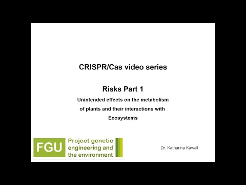 CRISPR/Cas Explainer Video 3: Risks (Part 1)